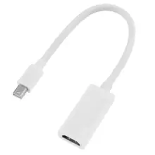 Mini DP Male to HDMI Female Cable Adapter Mini Displayport to HDMI Video Converter Adaptor Cables Cord Wire Line for TV Laptop