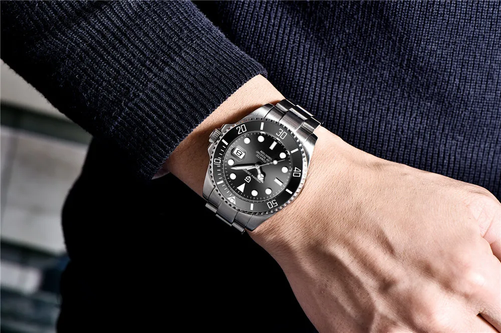 PAGANI дизайнерские Брендовые мужские часы, Роскошные автоматические часы, мужские водонепроницаемые деловые механические часы из нержавеющей стали, reloj hombre