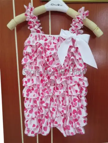 preemie clothes baby petti romper newborn valentines toddler outfit lace heart pink clothing