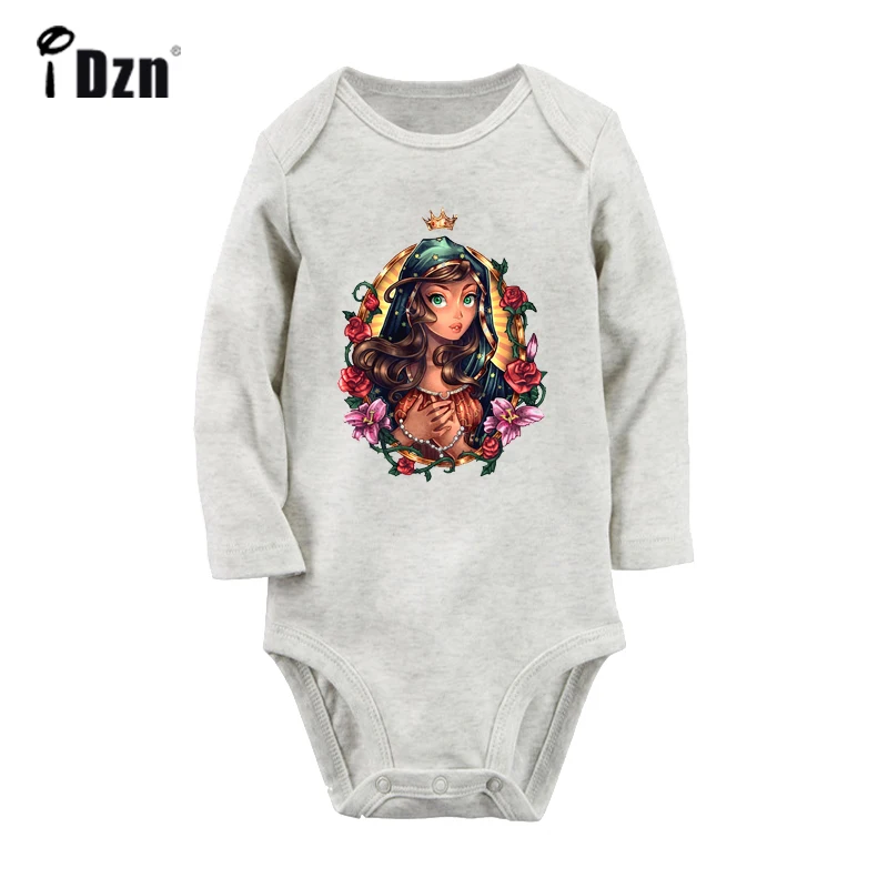 

Cinderella Sexy girl Clown JOKER Sleeping Beauty Design WHITE Newborn Baby Bodysuit Toddler Long Sleeves Onsies Jumpsuit Clothes