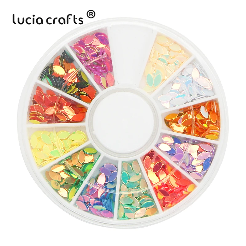 Lucia crafts 1 кор./лот 2*4 мм Красочные Пластик свободные блестки для домашние рождественские вечерние Свадебный декор конфетти DIY аксессуары D0915