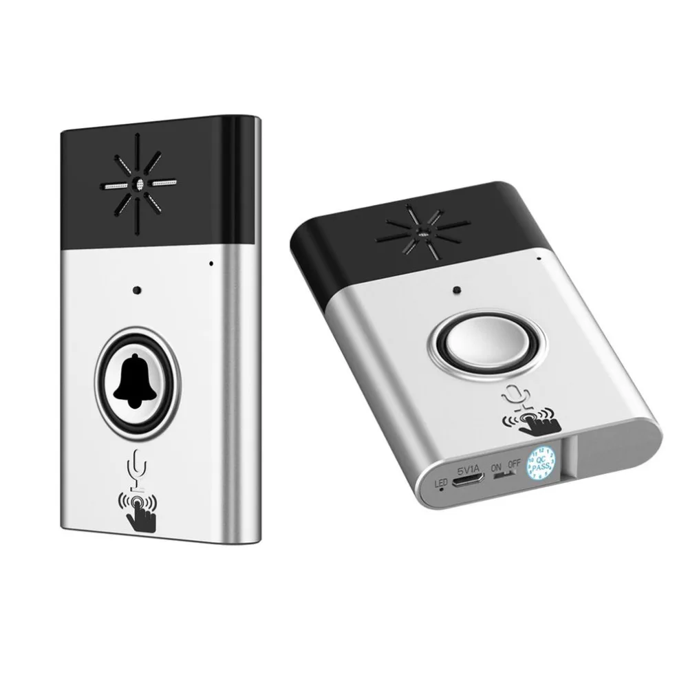

CST-H611 H6 Wireless Doorbell Voice Intercom 300M Distance Outdoor Transmitter Indoor Receiver Intelligent With Fixed Paste