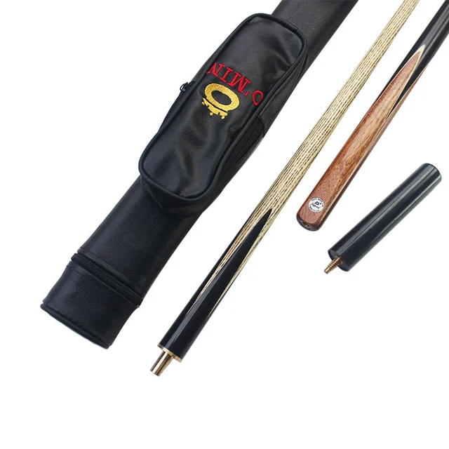 O'Min 3/4 Snooker Cues Stick Ebony Handle Billiard 9mm Tip With Snooker