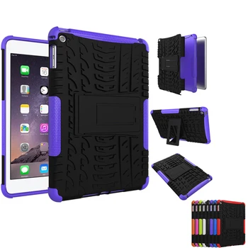

Shockproof Anti Skid Heavy Duty Cover Case with Kickstand for apple ipad mini 4 Tablet Protective Case for ipad mini 4 8 Colors