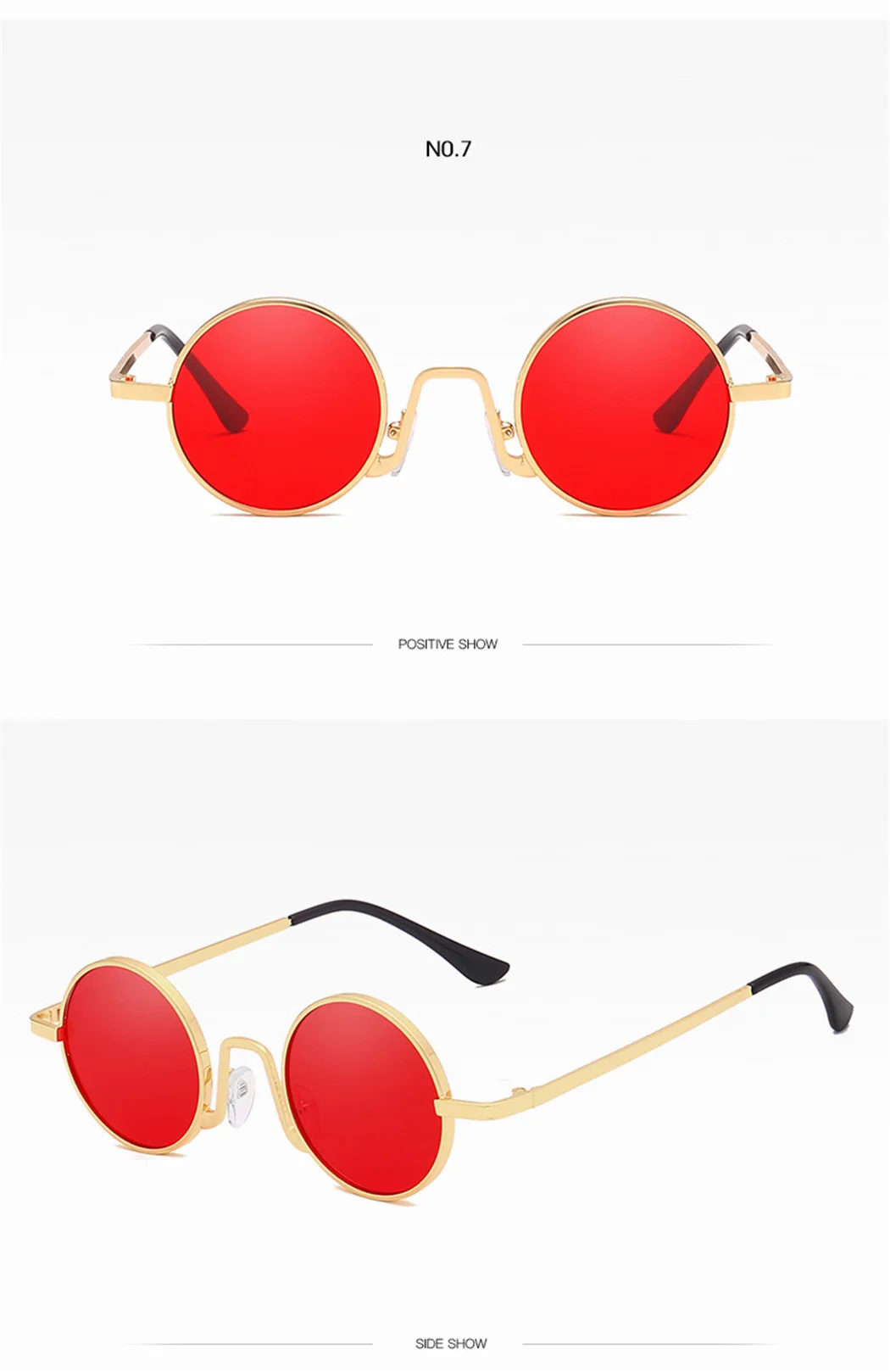 Стимпанк небольшие круглые солнцезащитные очки для женщин/мужчин ретро модные летние очки для вождения унисекс Oculos De Sol Shades