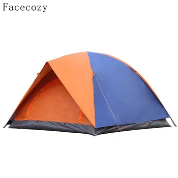 

Facecozy 3 Person Waterproof Outdoor Double tent Anti-UV Internal Yarn Breathable Windproof,Picnic Fishing Tent Camping Family