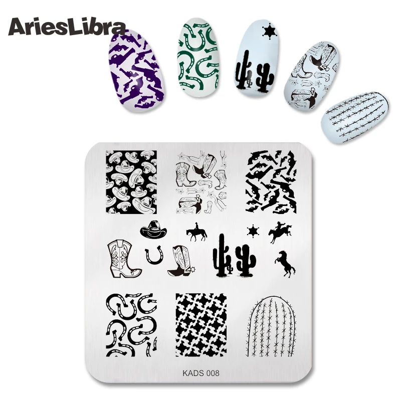 Дизайн ногтей печати штамповки пластины шаблон для ногтей штамп для ногтей маникюр DIY изображения дизайн Инструменты для укладки Маникюр