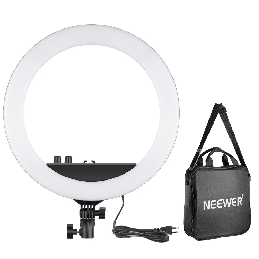 Neewer 14-дюймовый наружный Dimmable Bi-Цвет светодиодный кольцевой светильник 30W 3200 K-5600 K кольцевой светильник для фото портретной фотографии/Make Up