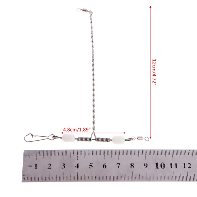 1 шт. нержавеющая сталь светящиеся шарики баланс Т-образный поворотный оснастки рыболовные инструменты новые