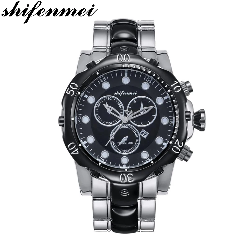 

shifenmei S1072 Luxury Top Brand Man Watch Quartz Relogio Masculino Stainless Steel Mens Watches Relojes Para Hombre WrisWatch