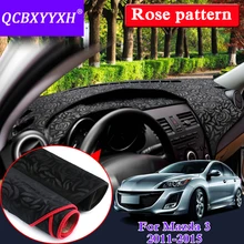 Автомобильный Стайлинг Противоскользящий коврик для Mazda 3 2011- LHD& RHD розовый узор приборной панели коврик защитный коврик тент подушка внутренний чехол