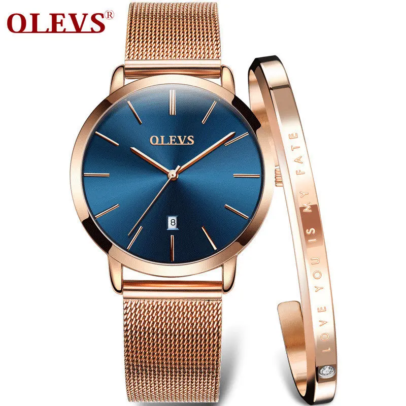 Ultra thin Ladies Watch Brand Luxury Women Watches Waterproof Rose Gold fashion uhr Stainless