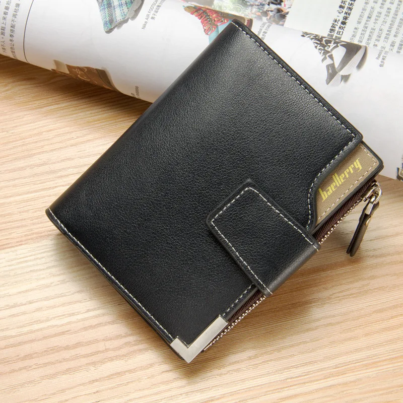 

Wallet men leather men wallets purse short male clutch leather wallet mens money bag quality guarantee
