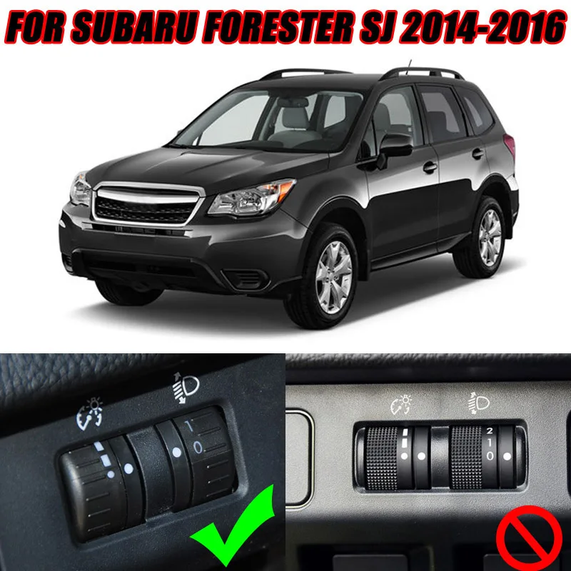 Для Subaru Forester SJ Хром Передняя фара кнопка включения прибора Панель Управление накладка стайлинга автомобилей