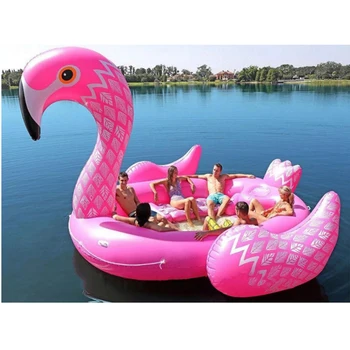 

5M huge Inflatable Unicorn Flamingo Pool Float flamingo yacht Swimming Float Lounge Raft Summer Pool for Party free shipping