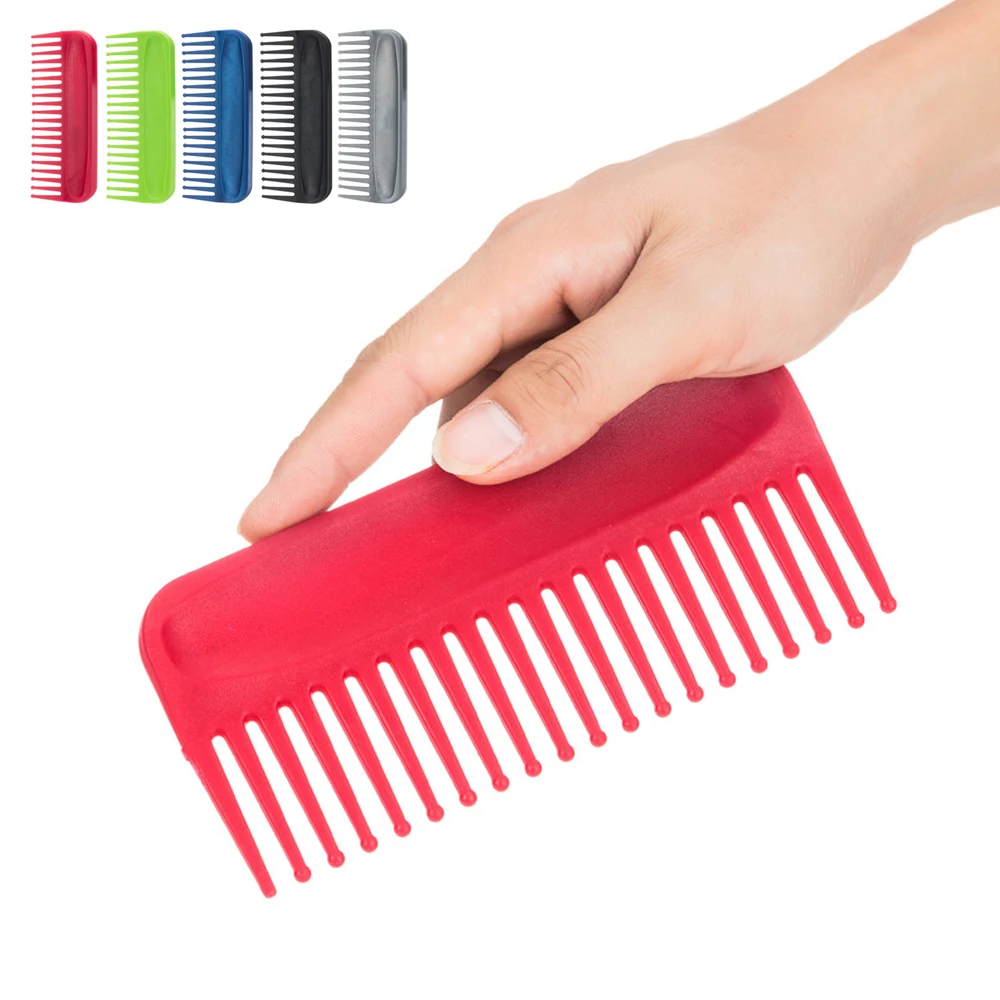 Portable Wide Tooth Comb ABS Plastic Heat resistant Frosted Large