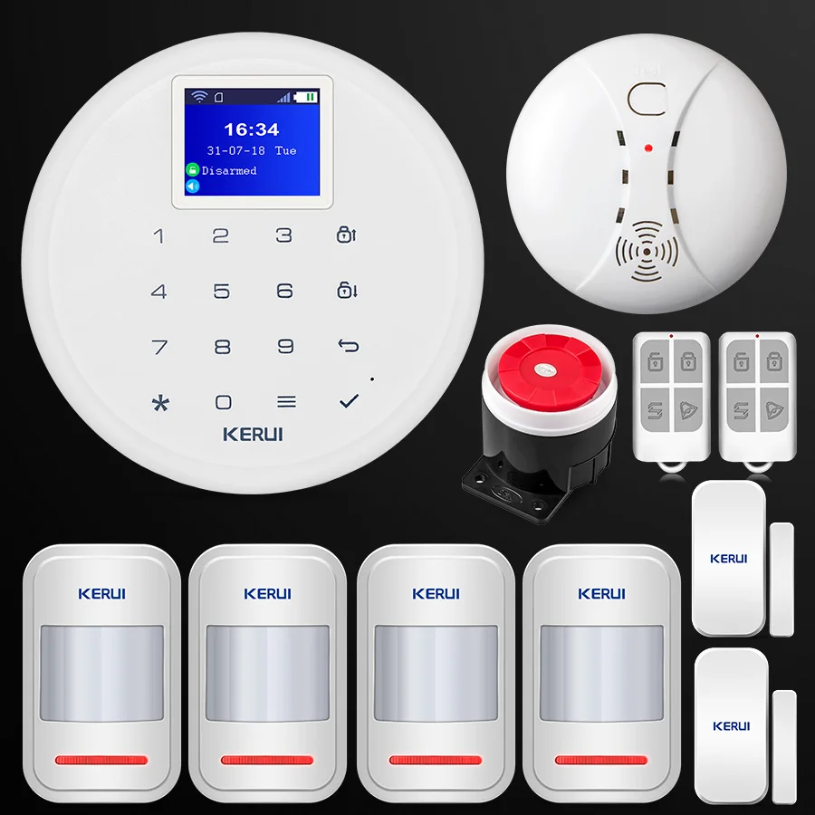 New KERUI W17 Android IOS APP Control GSM WiFi Home Security Alarm System Wireless Door Window PIR Motion Smoke Detector цена New KERUI W17 Android IOS APP Control GSM WiFi Home Security Alarm System Wireless Door Window PIR Motion Smoke Detector цены онлайн