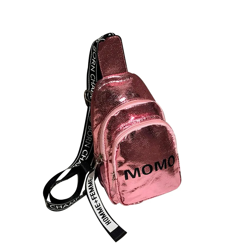 Пляжные сумки для женщин Женская дикая сумка через плечо модная однотонная Повседневная сумка на одно плечо Маленькая квадратная сумка - Цвет: Розовый