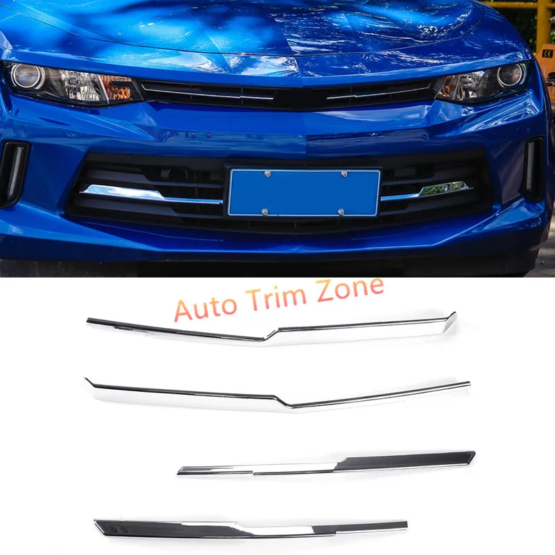 

ABS Chromed/Red/Blue Front Center Radiator Grille Trim For Chevrolet Camaro 2016 2017