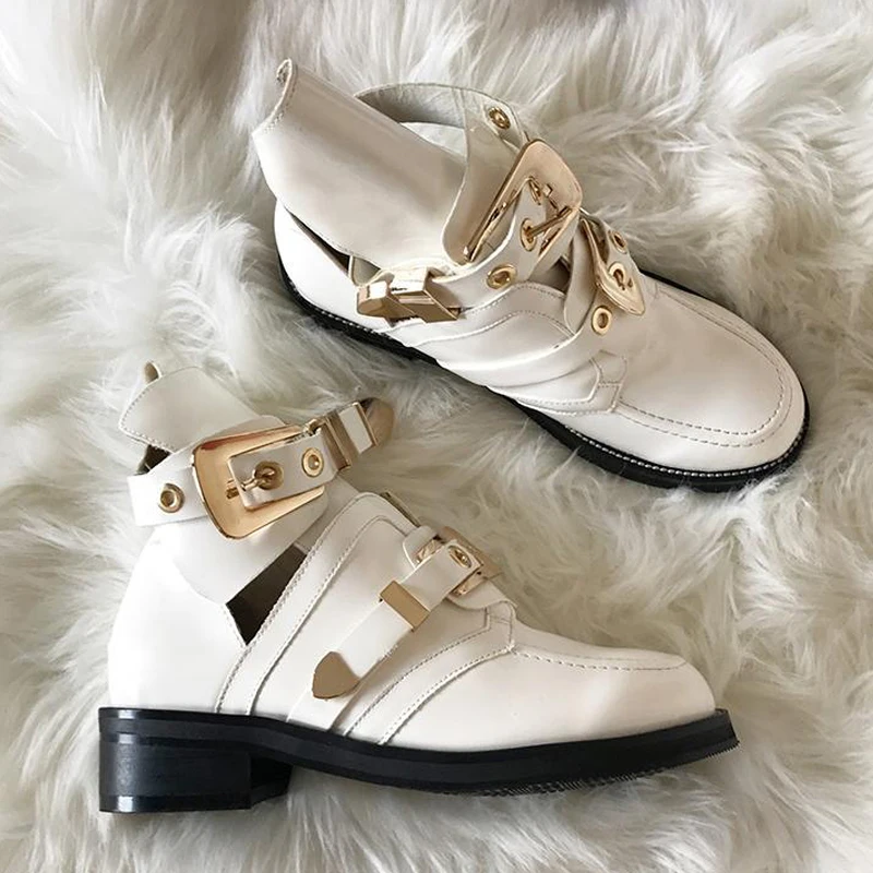 Buckle Femmes D'hiver white Gold Buckle Vintage Sangle Bottes Pour Punk silver Rivets Taillevoir Grande Swe0084 Sportvêtements Moto Cheville Boucle gWZq1zEwx