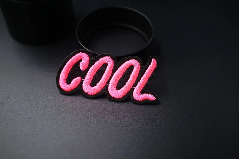 COOL OOPS POW LOVE DIY Значки для одежды, декоративные нашивки для джинсов, сумок, шляп, одежды, шитья, украшения, аппликация, нашивки