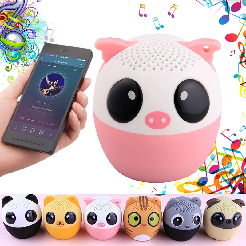 

1 Pcs Mini Bluetooth Animal Wireless Speaker Remote Mini Rechargeable Wireless XR649
