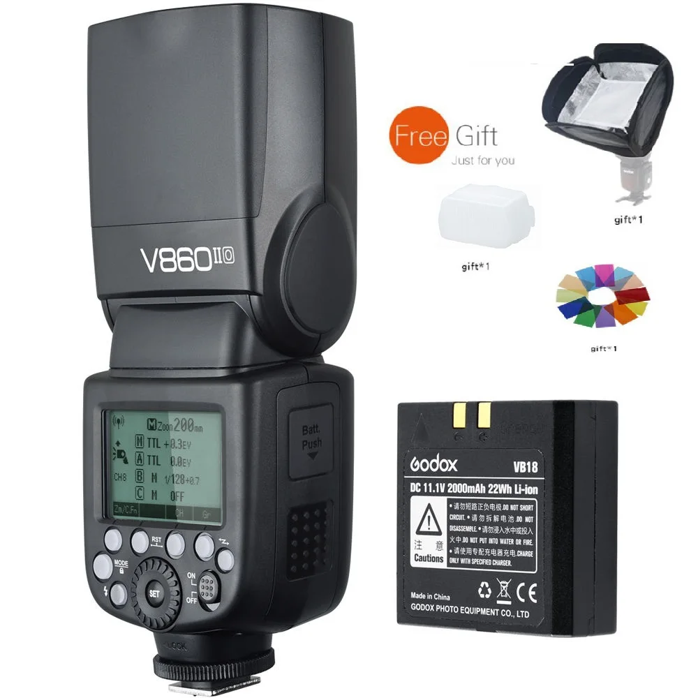 Godox VING V860 II F TTL Li Ion Flash Kit для камер Fujifilm|godox ving v860|godox vingflash ttl |