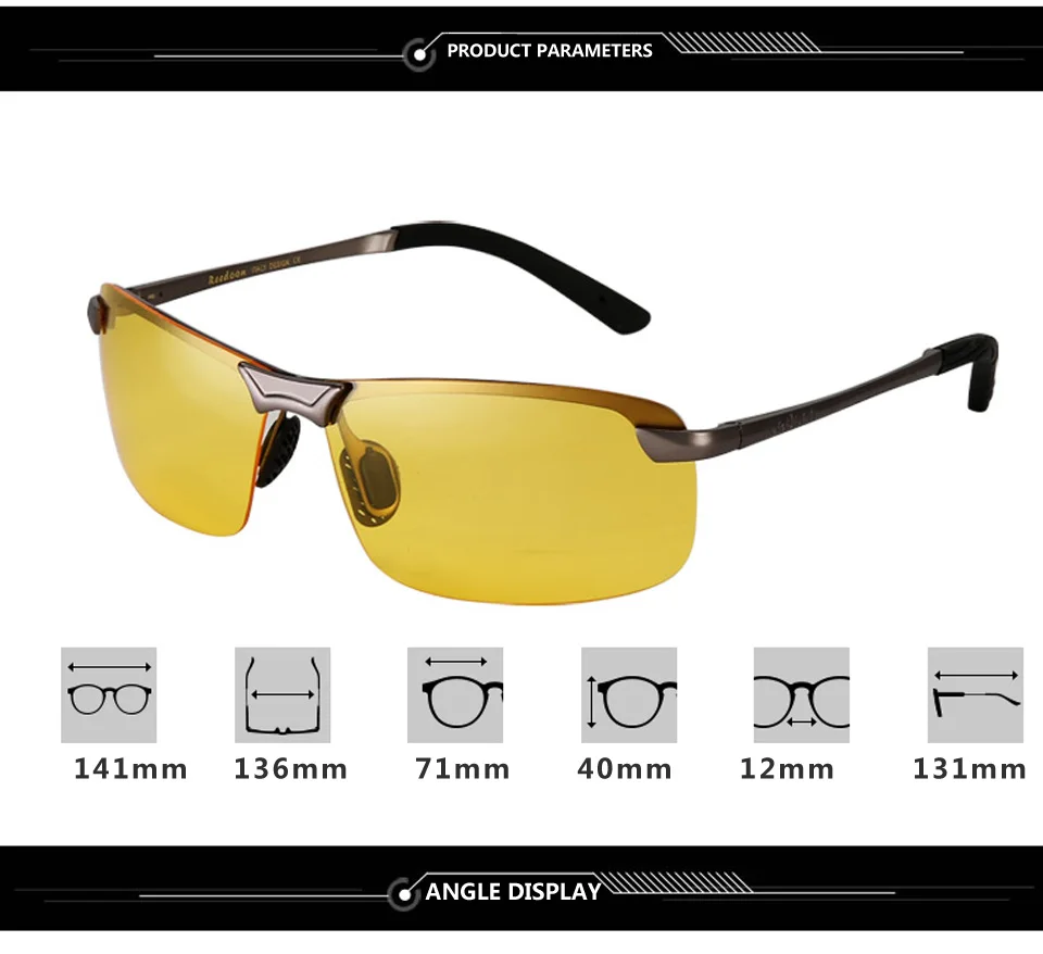 Новое поступление, мужские очки для вождения автомобиля, очки ночного видения, антибликовый поляризатор, солнцезащитные очки, поляризованные солнцезащитные очки для вождения