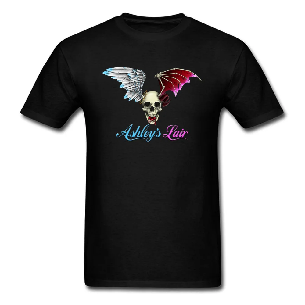 T Shirt Ashleys Lair New Logo Summer Fall Short Sleeve Pure Cotton Round Neck Mens T Shirt Fitness Tight T-shirts Funny Ashleys Lair New Logo black