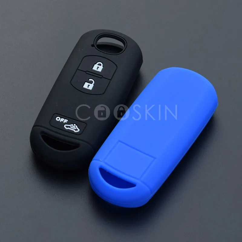 

Silicone Car key Case Cover for Mazda M2 M3 M5 M6 GT 2015 2016 2 3 5 6 CX5 CX-5 Car-styling 3 Buttons key protect 10pcs/lot