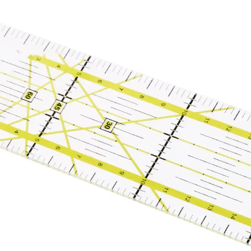 Ручной работы линейки для квилтинга ткань инструменты пластик шитье лоскутное линейка портные ноги положить Yardstick резка 5 см X 30 см