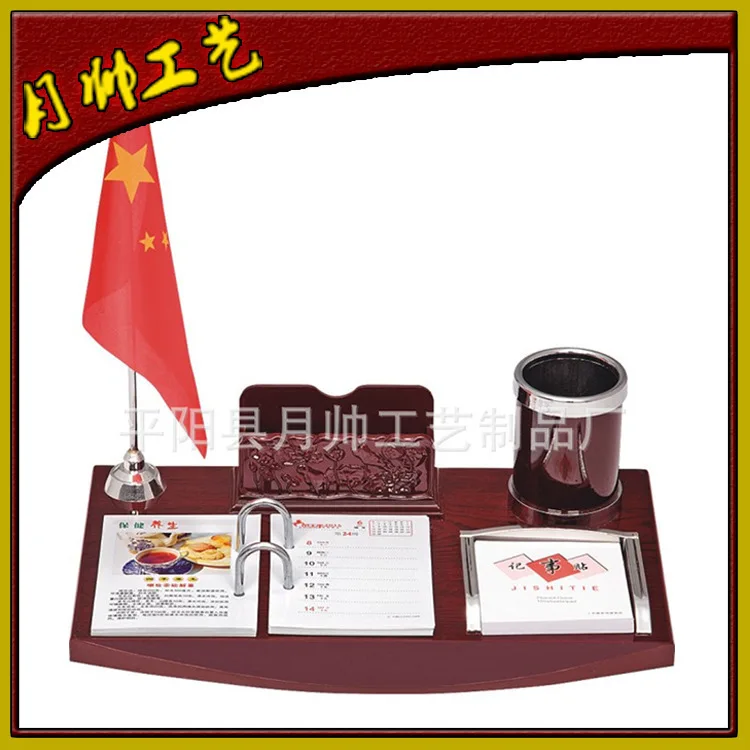 The new factory direct advertising mahogany desk calendar 2014 custom processing wholesale multifunction |