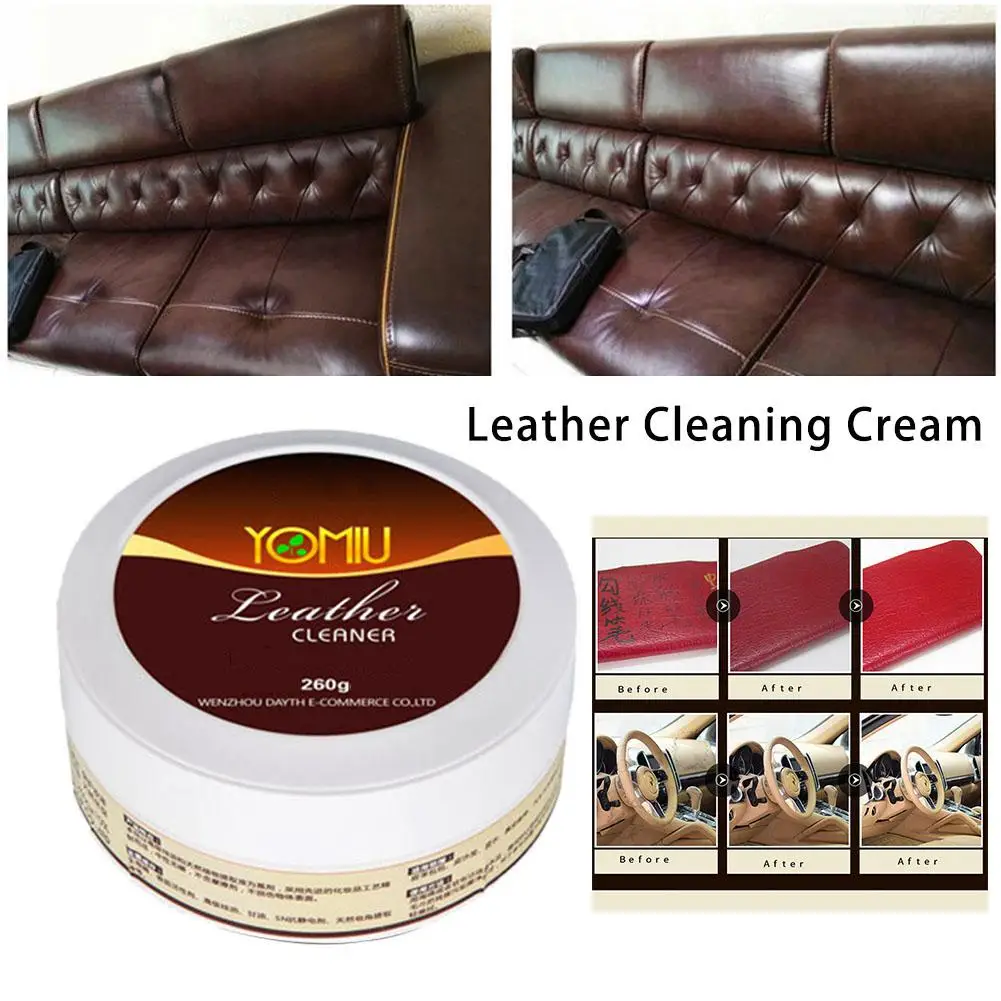 Leather Refurbishing Cleaner Car Seats Sofa Shoes Bags Leather Cleaning Cream Anti-aging Odor Removal Paste Leather Repair Tool