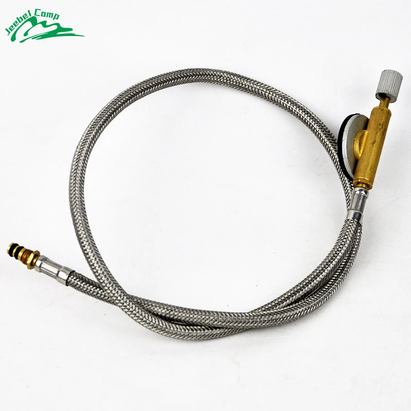 SUNF 3 Pcs Arr/êt Automatique Adaptateurs de Gaz de Camping Adaptateur de Cuisini/ère Gaz Ext/érieur Connecteur pour R/échaud de Camping Dor/é