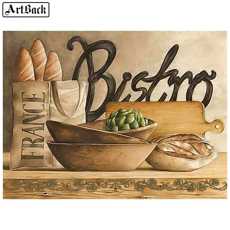 

5d diamond painting bread icon full square diamond mosaic kit new arrival diamond embroidery 3d wall sticker decoration