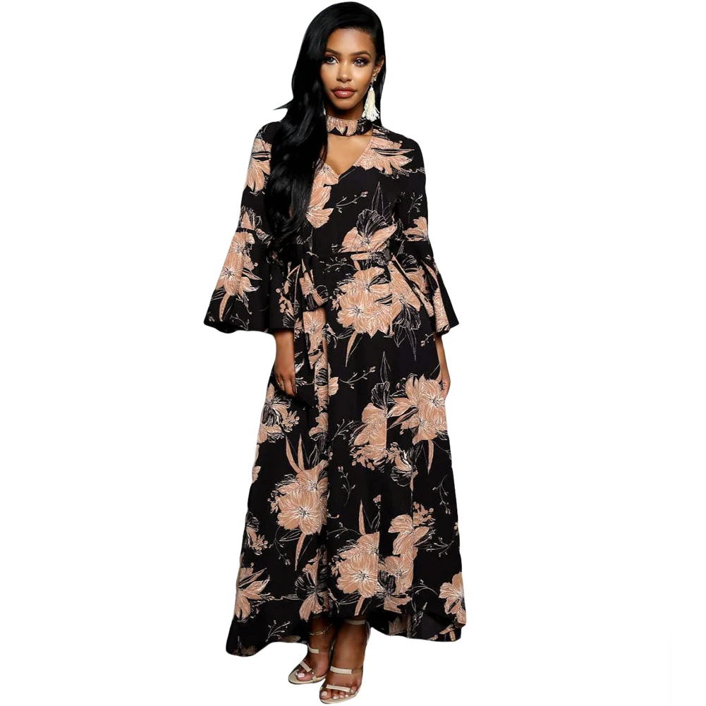 cut out v neck dress