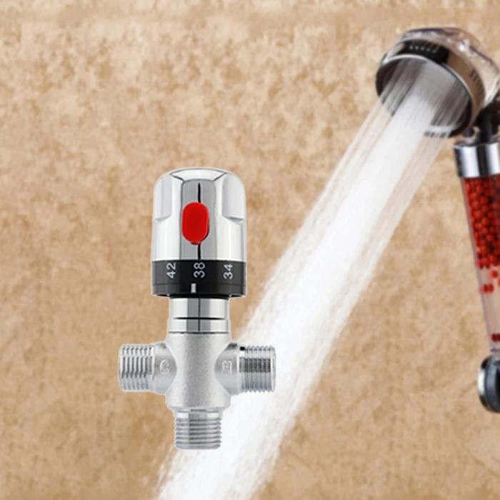 

Automatic tap control mixing water temperature thermostatic mixing valve mounted shower solar copper lead smart pipe