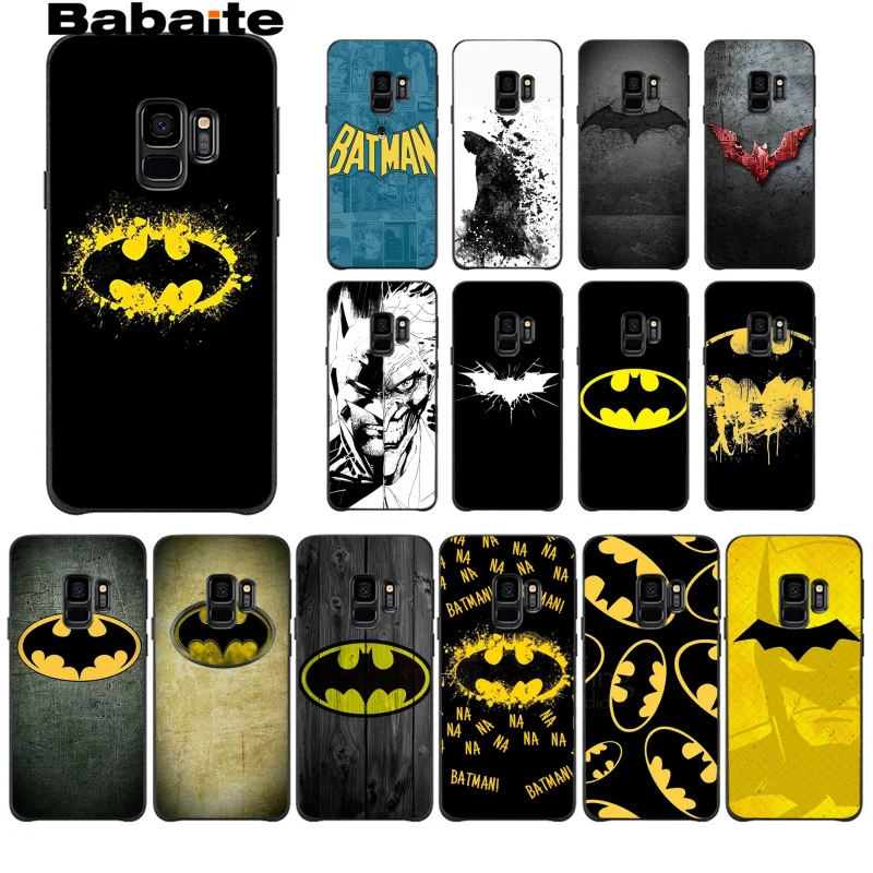 Babaite супергерой Бэтмен с логотипом на заказ высококачественный Телефон чехол для Galaxy S5 s6 edge plus s7 s8 plus s9 plus s10 s10 plus