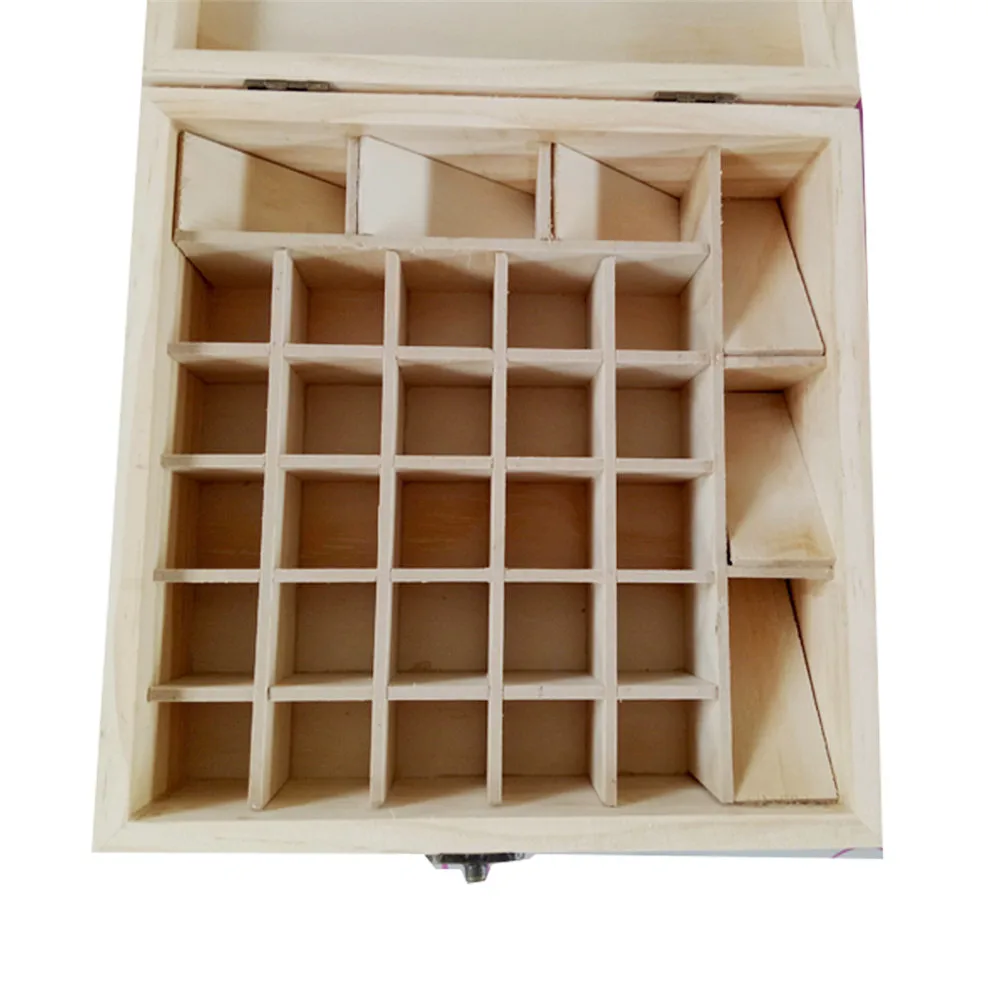 Деревянный ящик из твердой древесины для хранения эфирных масел, деревянный ящик для хранения эфирных масел# 4O