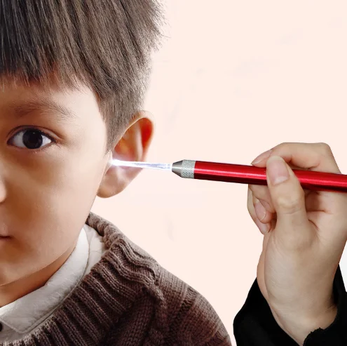 Ушная сера remover детская свет ложкой уху уха очистки визуальный ребенка ухо выбор инструмента ухо чище earpick воска