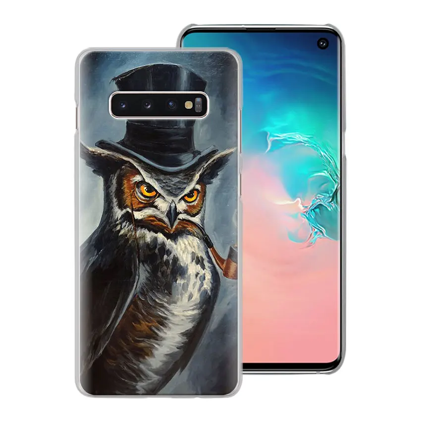 Животное Сова чехол для телефона для samsung Galaxy S10e S10 плюс S7 S8 S9 Plus, Note 8, 9, 10, плюс S10 5G M20 M30 жесткий чехол Coque