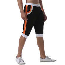 Мужские летние повседневные модные спортивные Лоскутные пляжные легкие черные прямые шорты на плоской подошве W30408