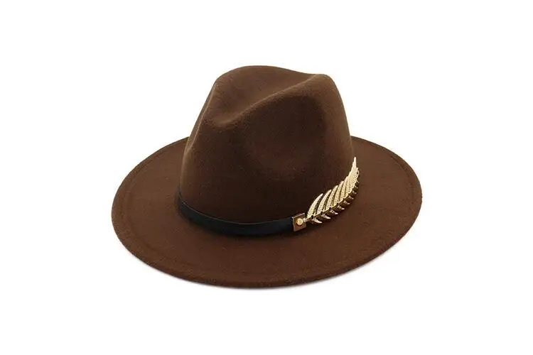 Специальные Фетр шляпа Для мужчин Fedora Шапки с поясом Для женщин Винтаж фетровой шапки шерсть Fedora теплая Джаз Hat chapeau Femme Feutre panaman hat