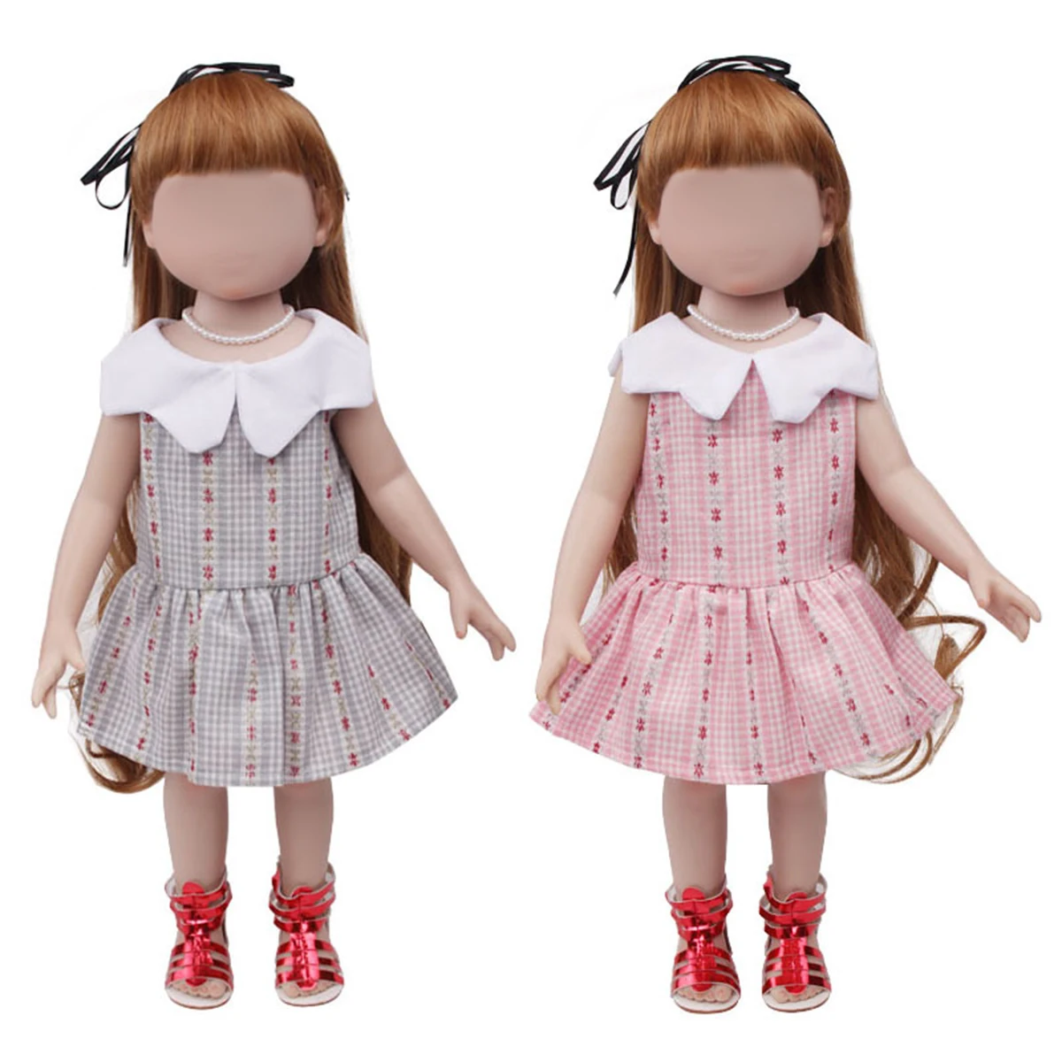 

PellyBaby Doll Dress 18 inch Doll Outfits American Doll Accessories Dolls Summer Clothes