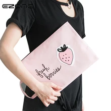 EZONE 1PC Fresh Fruits Oxford Cloth Paper Folder For Document A4 Portable Waterproof Document Bag School Supplies Stationery