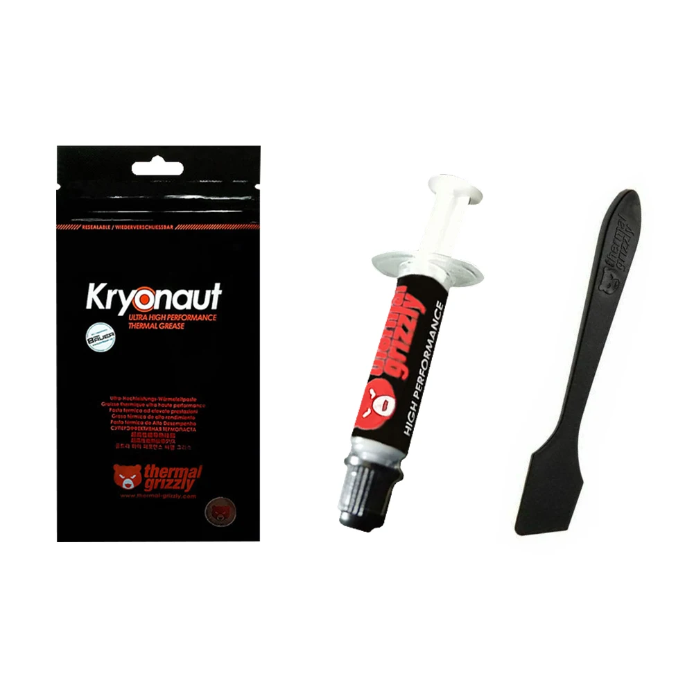 

Grizzly Kryonaut Lightweight Portable Accessories Cooling Efficient Harmless Heatsink With Scraper Thermal Paste Silicone Grease