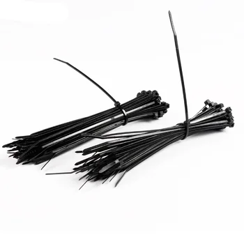 

1000Pcs Black 3*120mm (1.8*120mm) Nylon Plastic Self-Locking Cable Tie