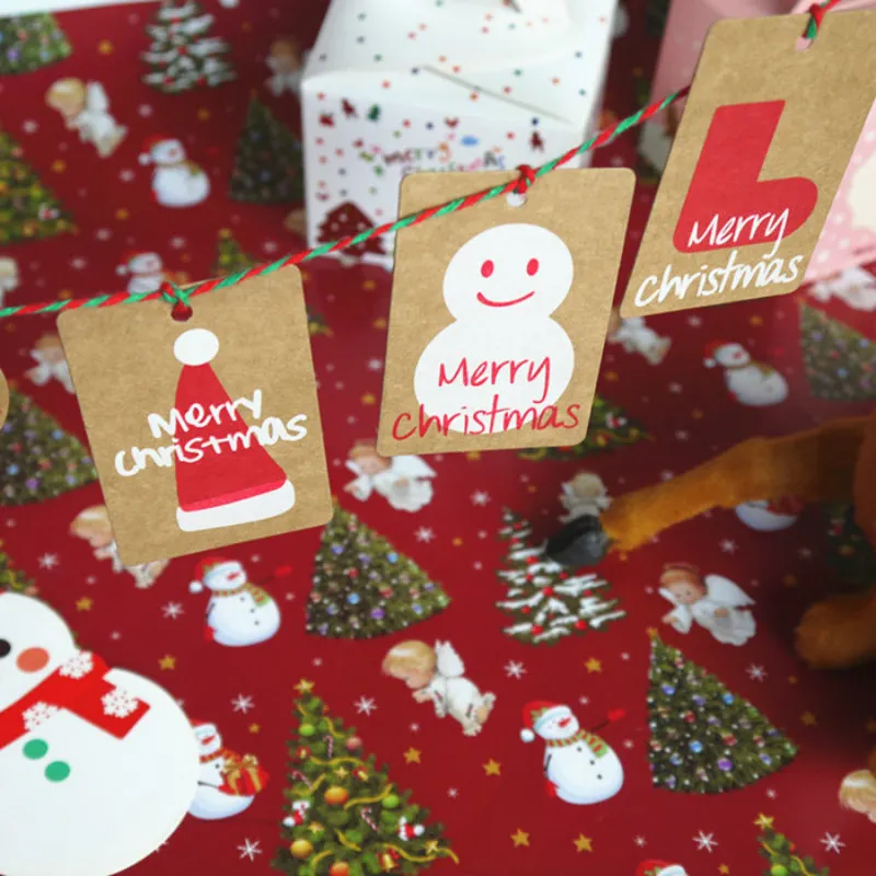 Упаковочные шнуры для выпечки рождественские подарки цветная бирка коробка для юэбина хлопчатобумажная линия упаковка ювелирных изделий веревка 2 мм* 50 м
