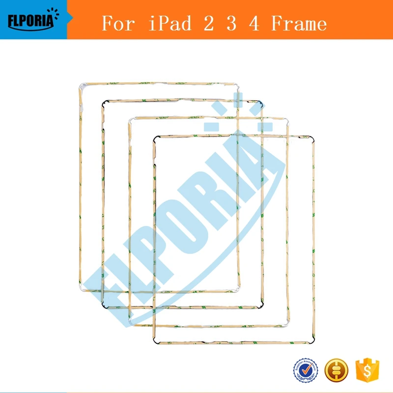 IPHT0225 10pcslot LCD Middle Frame For ipad 2 3 4 Touch Screen Digitizer Middle Bezel With Sticker Adhesive Repair Parts (2)