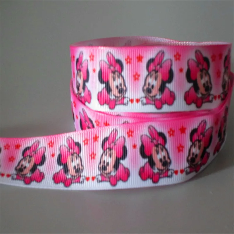 9 16 22 25 38 50 75 мм ширина мультфильм печатных Grosgrain ленты MR01 - Цвет: 07